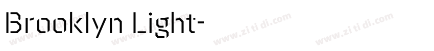 Brooklyn Light字体转换 Brooklyn Light字体转换